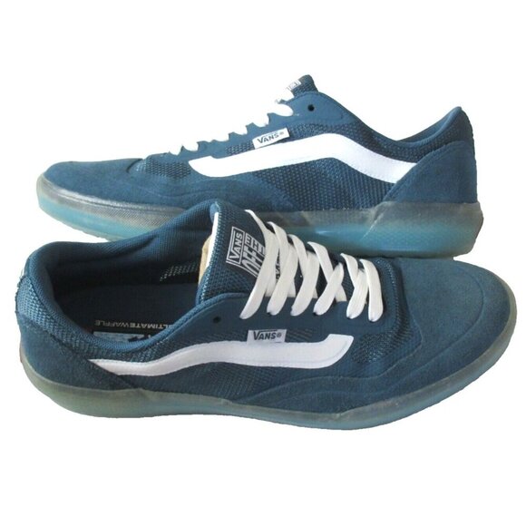 Vans Men's Ave Anthony Van Engelen Skate shoes Teal Blue Green size 8 NIB - Picture 2 of 5